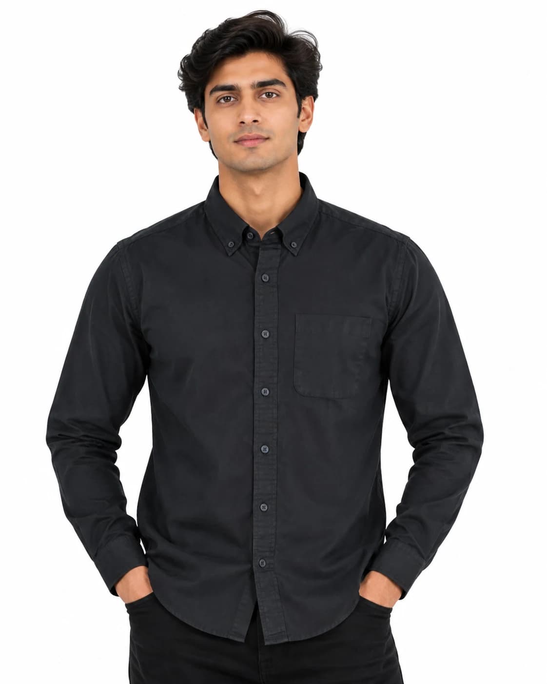 Utility Shirt in Black